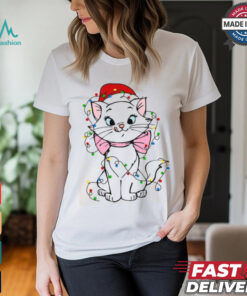 Disney Santa Marie Cat Christmas Lights Shirt