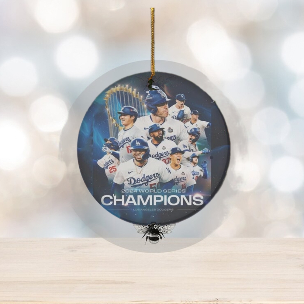Dodgers World Series Champions 2024 Ornaments for Christmas Tree Dodgers World Series Champions 2024 Ornaments for Christmas Tree