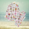 Sabrina Carpenter Think I Only Want You Under My Mistletoe Merry Christmas Button Down Pajamas Set