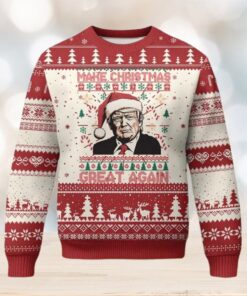 Donald Trump Ugly Christmas Sweater, Make Christmas Great Again Sweater