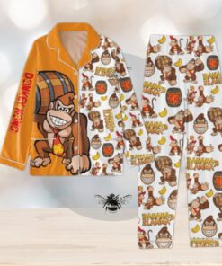 Donkey Kong Banana Slamma Button Pajamas Set