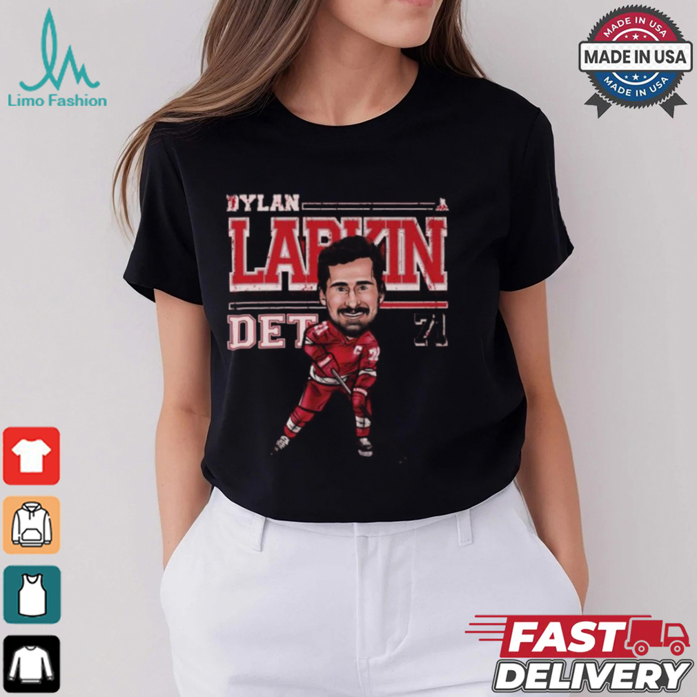 Dylan Larkin Detroit Red Wings Cartoon Shirt Dylan Larkin Detroit Red Wings Cartoon Shirt