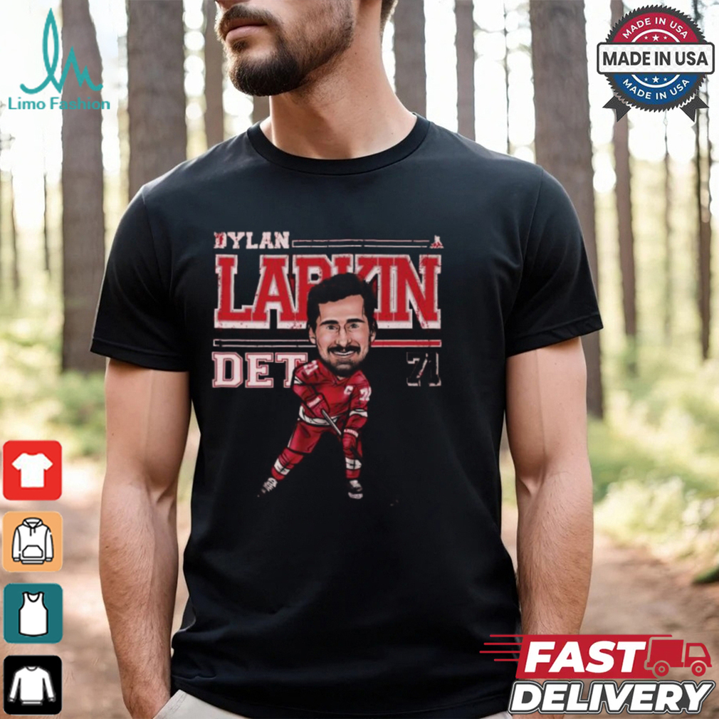 Dylan Larkin Detroit Red Wings Cartoon Shirt Dylan Larkin Detroit Red Wings Cartoon Shirt