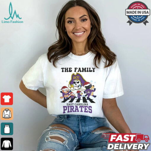 East Carolina Pirates X Family Bluey Merry Christmas 2024 Shirt