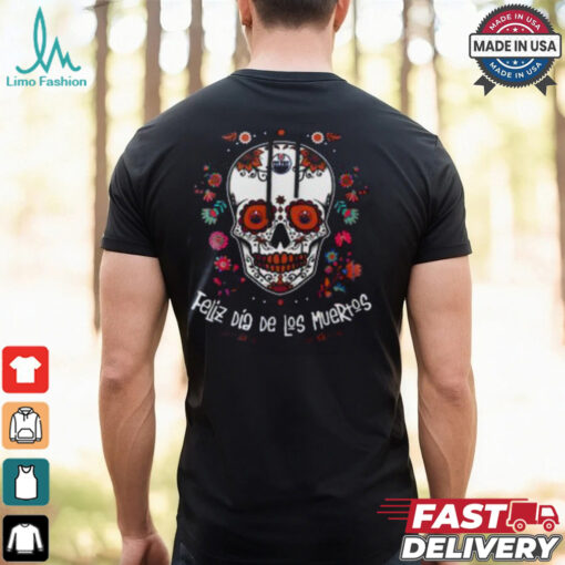 Edmonton Oilers Dia De Los Muertos T Shirt