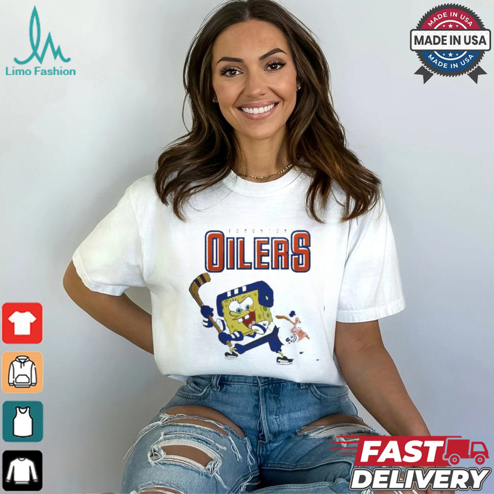 Edmonton Oilers Spongebob Hockey Shirt Edmonton Oilers Spongebob Hockey Shirt