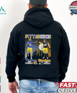 Eli Holstein Pitt Panthers On Saturdays X Tj Watt Pittsburgh Steelers On Sundays Shirt