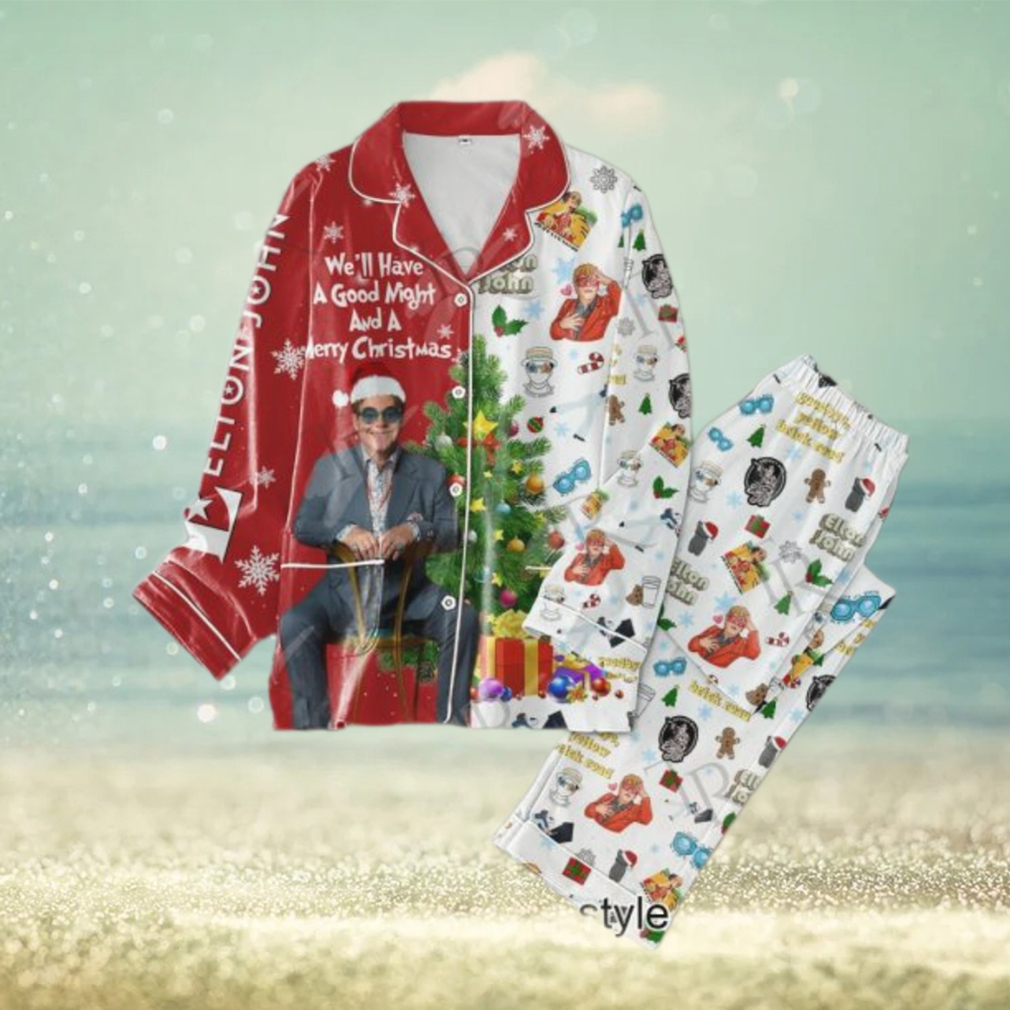 Elton John We’ll Have A Good Night And A Merry Christmas Pajamas Set Elton John We’ll Have A Good Night And A Merry Christmas Pajamas Set