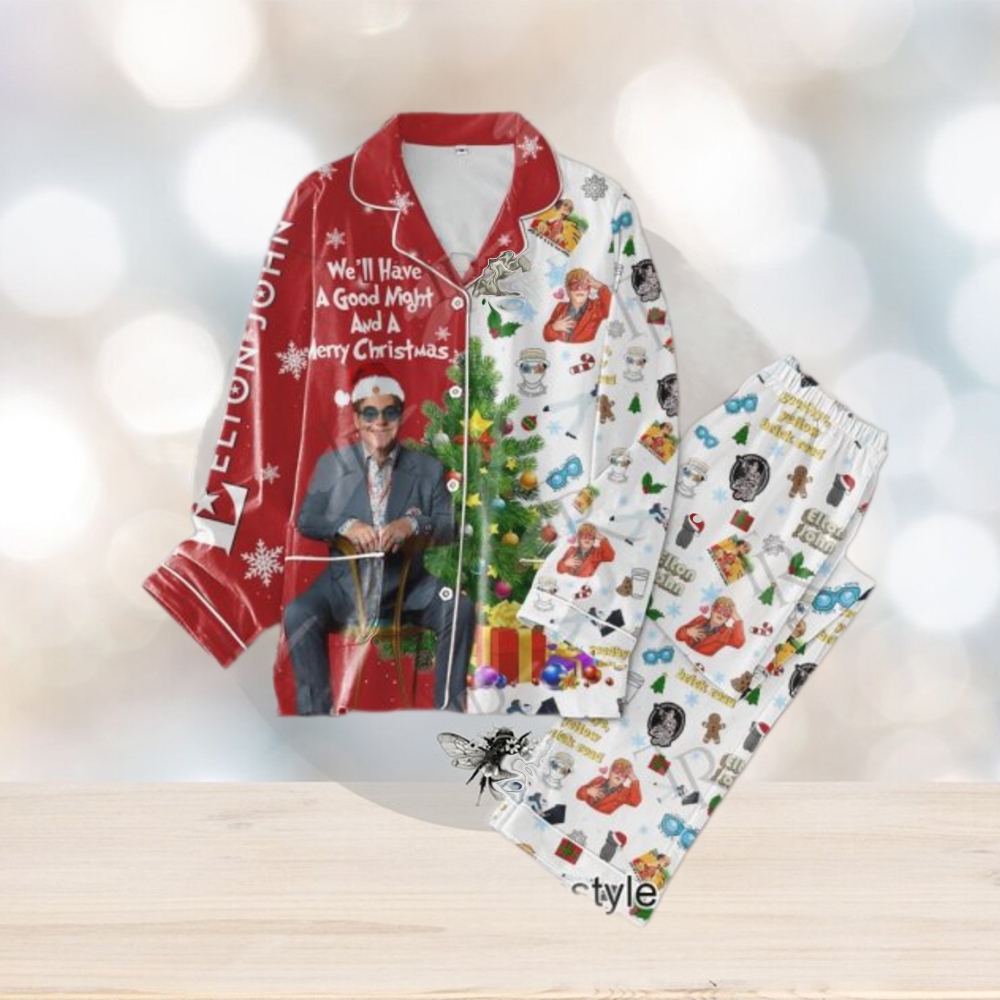 Elton John We’ll Have A Good Night And A Merry Christmas Pajamas Set Elton John We’ll Have A Good Night And A Merry Christmas Pajamas Set