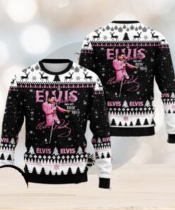Elvis Presley 1935 1977 Rock N Roll Chirstmas Gifts 2024 Xmas For Family And Friends Ugly Sweater