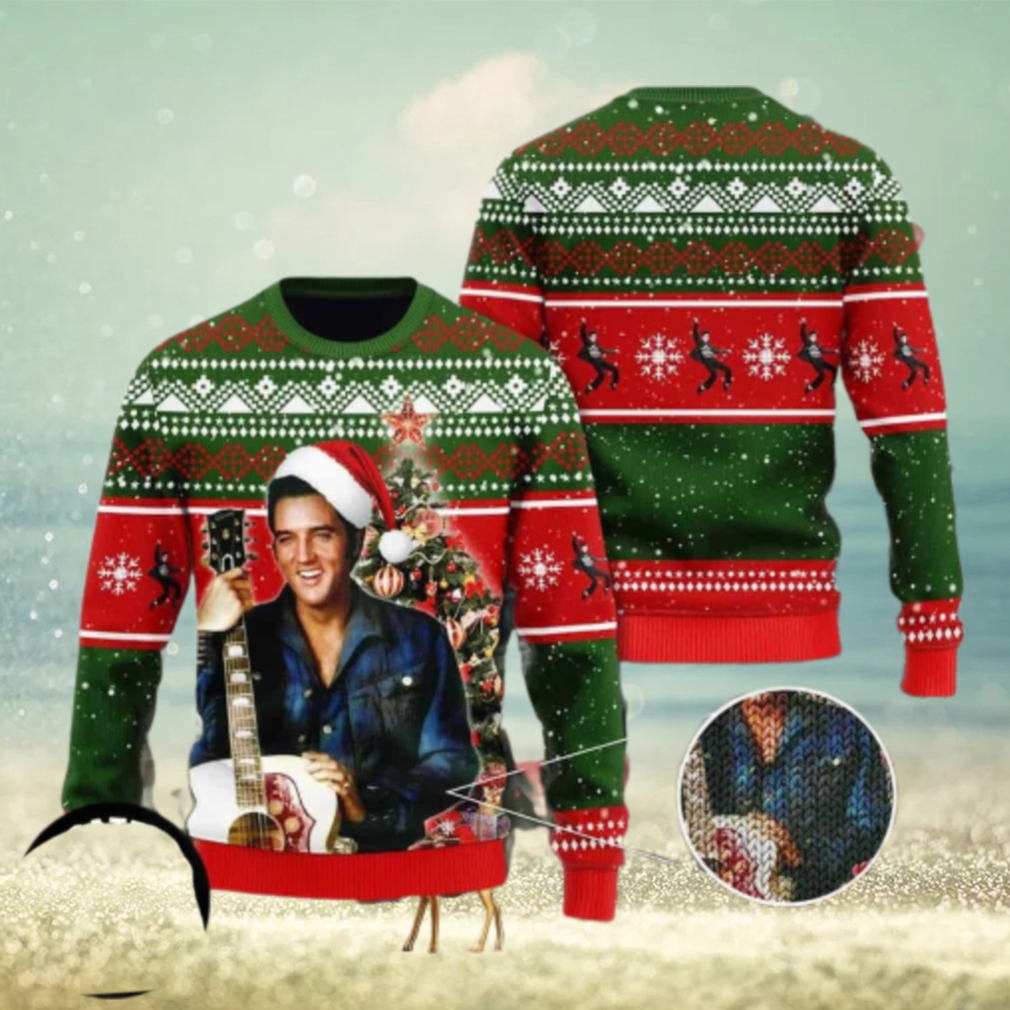 Elvis Presley A Tribute To The King Of Christmas Chirstmas Gifts 2024 Xmas For Family And Friends Ugly Sweater Elvis Presley A Tribute To The King Of Christmas Chirstmas Gifts 2024 Xmas For Family And Friends Ugly Sweater