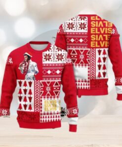 Elvis Presley A Unique Twist On Holiday Fashion Chirstmas Gifts 2024 Xmas For Family And Friends Ugly Sweater