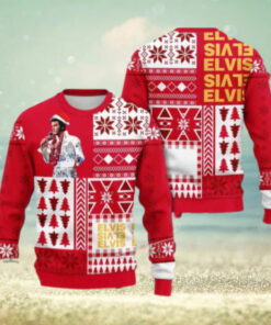 Elvis Presley A Unique Twist On Holiday Fashion Chirstmas Gifts 2024 Xmas For Family And Friends Ugly Sweater
