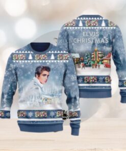 Elvis Presley An Iconic Look Chirstmas Gifts 2024 Xmas For Family And Friends Ugly Sweater