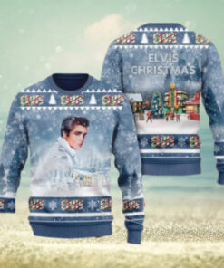 Elvis Presley An Iconic Look Chirstmas Gifts 2024 Xmas For Family And Friends Ugly Sweater