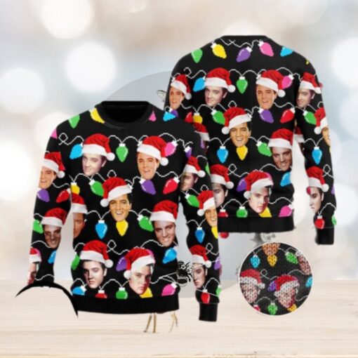 Elvis Presley Funny Moment Chirstmas Gifts 2024 Xmas For Family And Friends Ugly Sweater