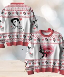 Elvis Presley Hunk O Love Elvis For Valentine Day Chirstmas Gifts 2024 Xmas For Family And Friends Ugly Sweater