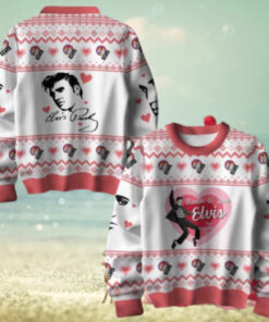 Elvis Presley Hunk O Love Elvis For Valentine Day Chirstmas Gifts 2024 Xmas For Family And Friends Ugly Sweater