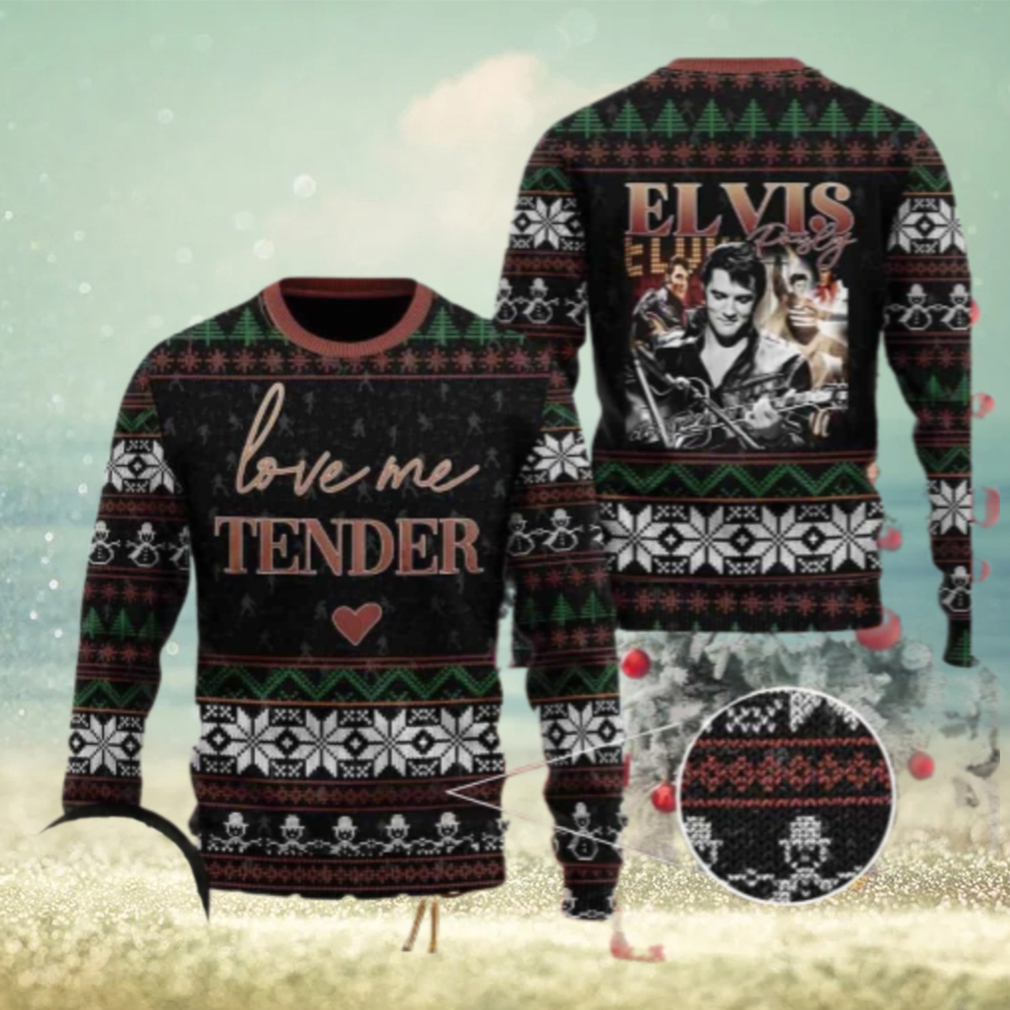 Elvis Presley Love Me Tender Chirstmas Gifts 2024 Xmas For Family And Friends Ugly Sweater Elvis Presley Love Me Tender Chirstmas Gifts 2024 Xmas For Family And Friends Ugly Sweater