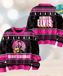 Elvis Presley Merry Elvismas Ugly Christmas Sweater