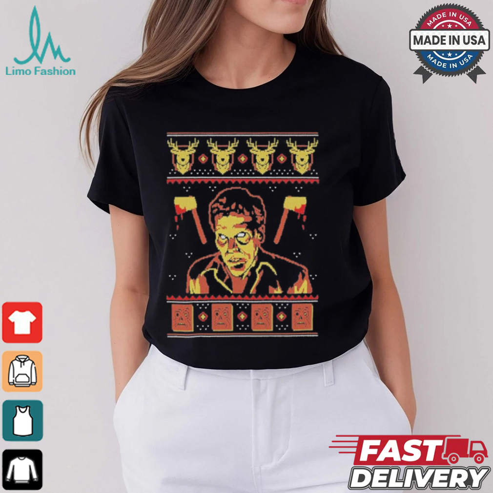 Evil Dead 2 Groovy Christmas Shirt Evil Dead 2 Groovy Christmas Shirt