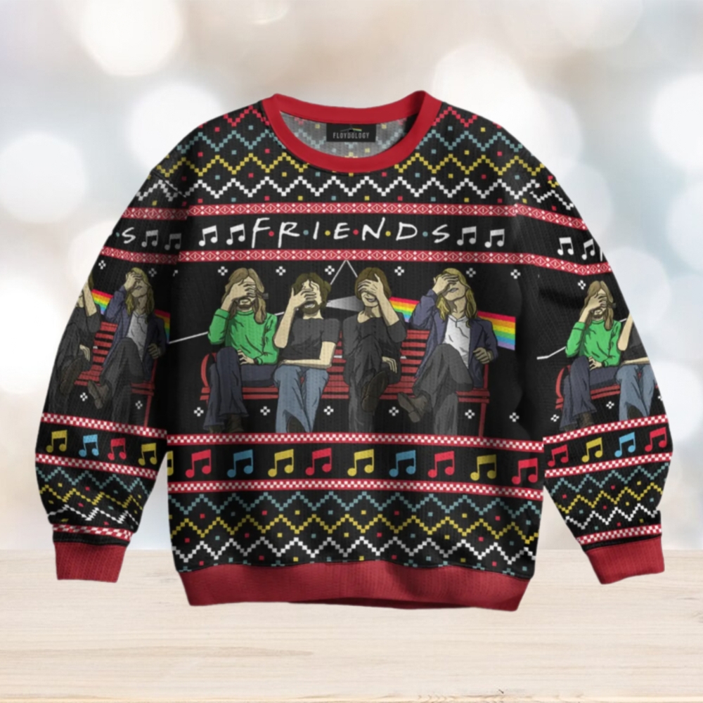 Facepalm Friends Music Notes – Pink Floyd Ugly Christmas Sweater Facepalm Friends Music Notes – Pink Floyd Ugly Christmas Sweater