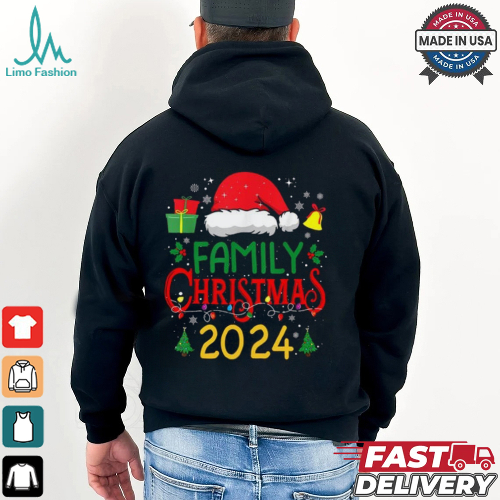 Family Christmas 2024 Cute Santa Claus Hat Shirt Family Christmas 2024 Cute Santa Claus Hat Shirt