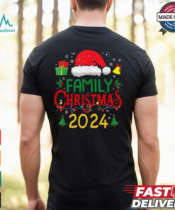 Family Christmas 2024 Cute Santa Claus Hat Shirt