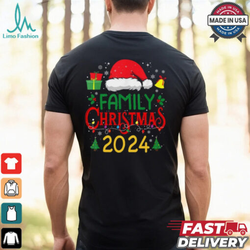 Family Christmas 2024 Cute Santa Claus Hat Shirt
