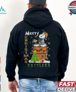 Florida A&M Rattlers Snoopy And Woodstock Merry Christmas Shirt