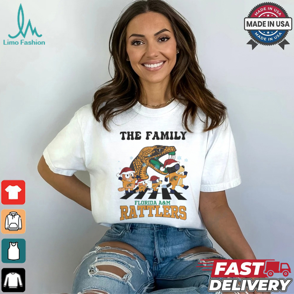 Florida A&M Rattlers X Family Bluey Merry Christmas 2024 Shirt Florida A&M Rattlers X Family Bluey Merry Christmas 2024 Shirt