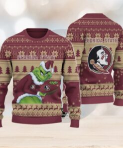 Florida State Seminoles Grinch Ugly Christmas Sweater