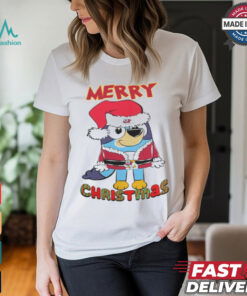 Fresno State Bulldogs Bluey Merry Christmas 2024 Shirt