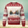 Funny Xmas Ugly Christmas Sweater On The List Of Naughty And I Regret Nothing Middle Finger
