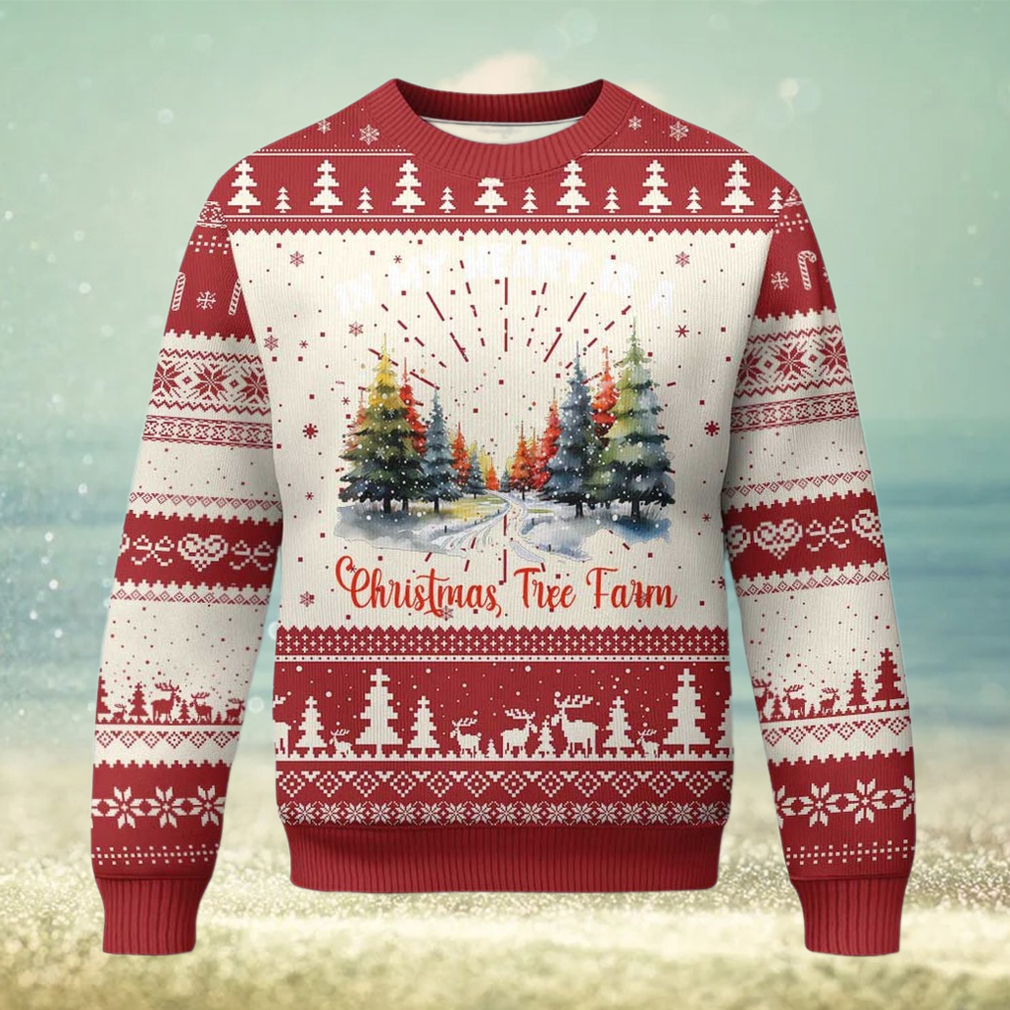 Funny Christmas Ugly Christmas Sweater In My Heart Is A Xmas Tree Farm Retro Vintage Clothing Funny Christmas Ugly Christmas Sweater In My Heart Is A Xmas Tree Farm Retro Vintage Clothing