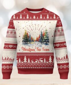 Funny Christmas Ugly Christmas Sweater In My Heart Is A Xmas Tree Farm Retro Vintage Clothing