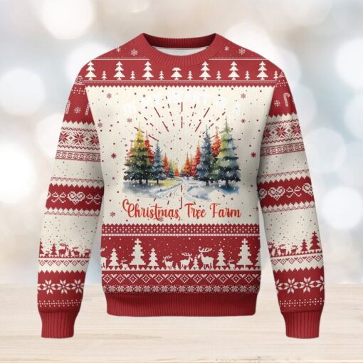 Funny Christmas Ugly Christmas Sweater In My Heart Is A Xmas Tree Farm Retro Vintage Clothing