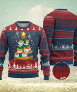 Funny Sushi Christmas Tree Ugly Christmas Sweater Cute Japanese Xmas
