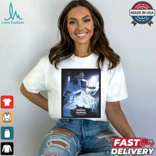 Game 12 Cleveland Browns vs. Denver Broncos NFL Empower Field At Mile High December 2 2024 Poster t shirt