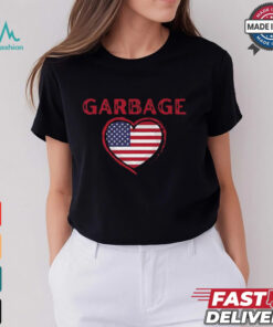 Garbage Heart America Flag T shirts
