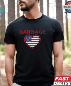 Garbage Heart America Flag T shirts