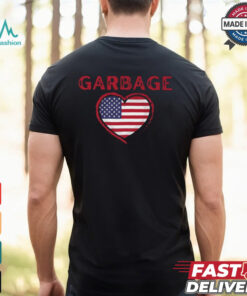 Garbage Heart America Flag T shirts