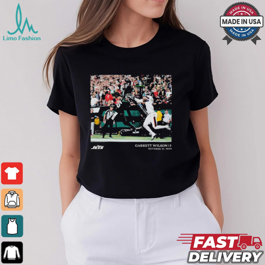 Garrett Wilson New York Jets 5 October 31 2024 NFL Flash Features Week 9 T Shirt Garrett Wilson New York Jets 5 October 31 2024 NFL Flash Features Week 9 T Shirt