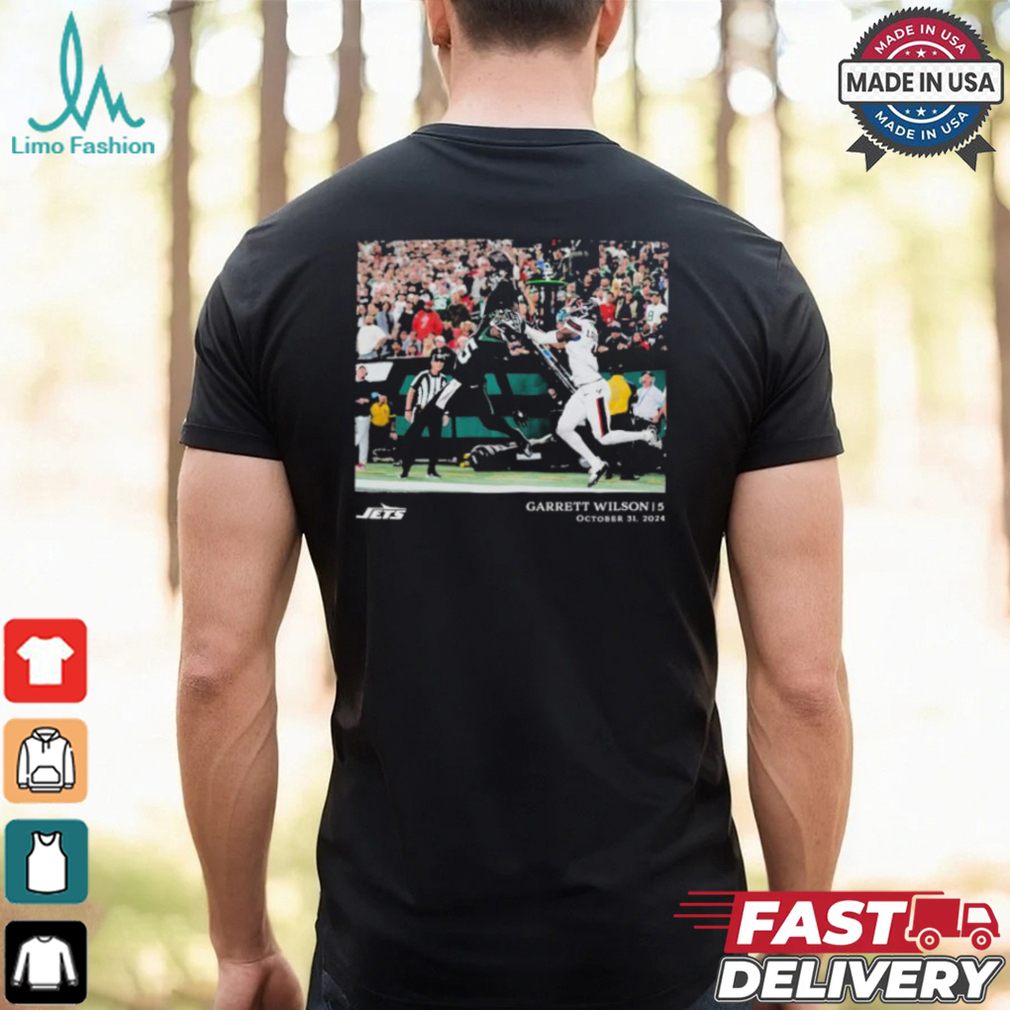 Garrett Wilson New York Jets 5 October 31 2024 NFL Flash Features Week 9 T Shirt Garrett Wilson New York Jets 5 October 31 2024 NFL Flash Features Week 9 T Shirt