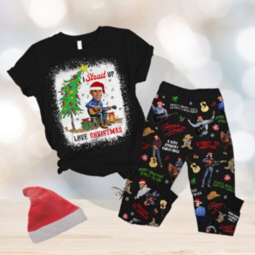 George Strait I Strait Up Love Christmas Pajamas Set