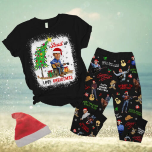 George Strait I Strait Up Love Christmas Pajamas Set