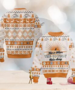 George Strait This Is Where The Cowboy Rides Away Chirstmas Gifts 2024 Xmas For Family And Friends Ugly Sweater