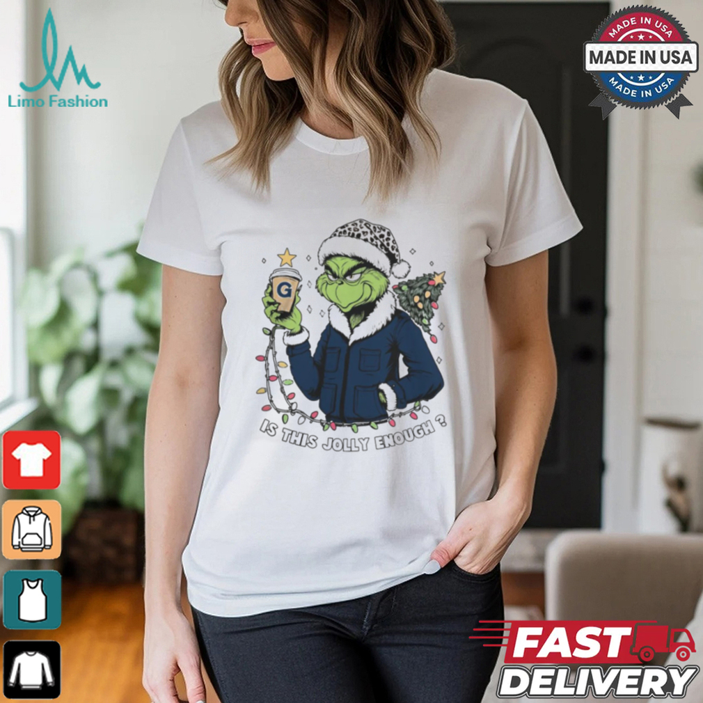 Georgetown Hoyas x Santa Grinch Is This Jolly Enough Merry Christmas Shirt Georgetown Hoyas x Santa Grinch Is This Jolly Enough Merry Christmas Shirt