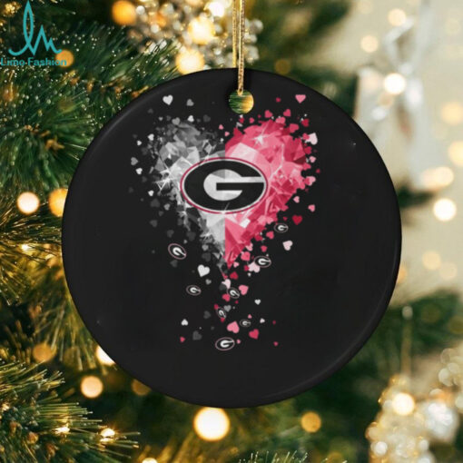 Georgia Bulldogs Crystal Heart Shirt