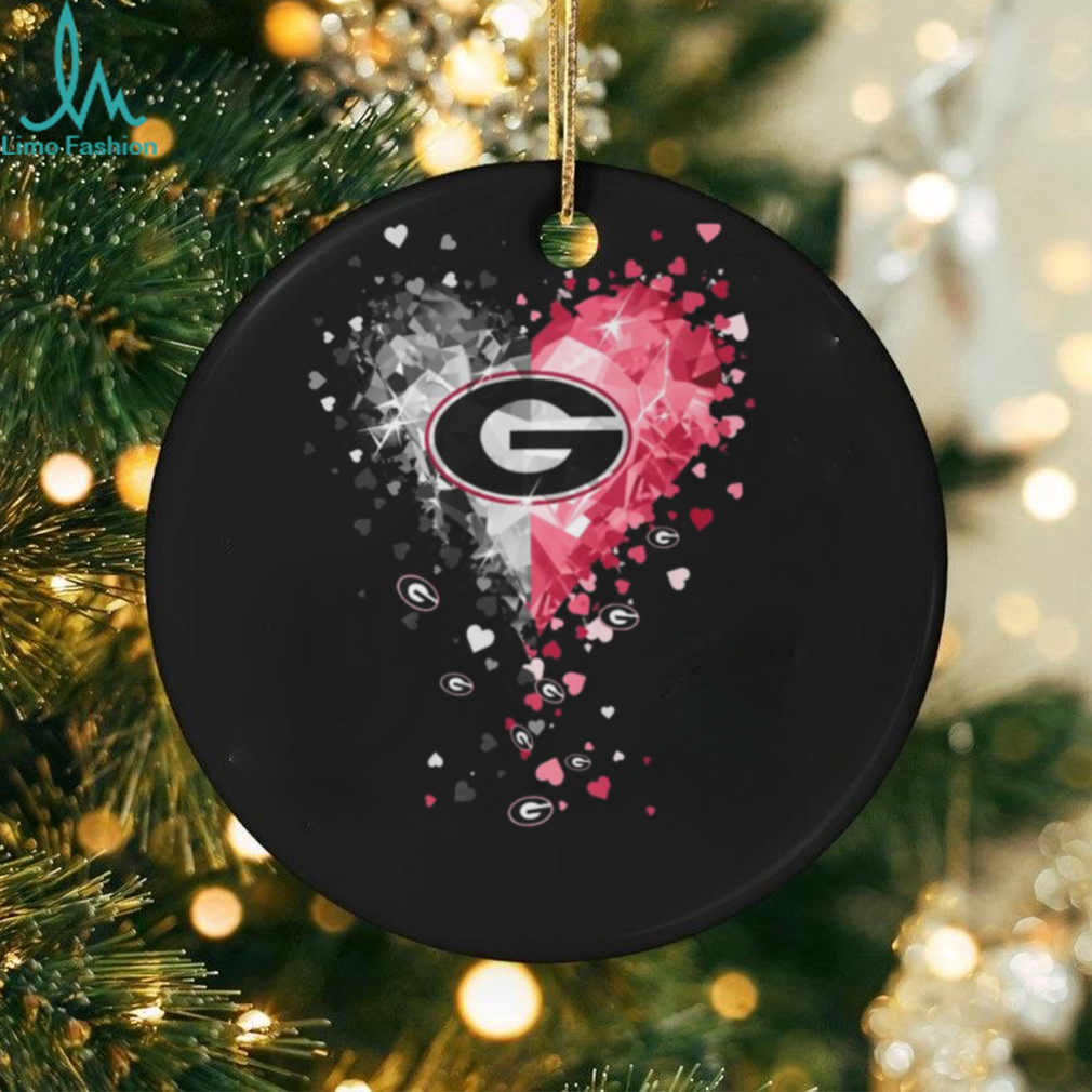 Georgia Bulldogs Crystal Heart Shirt Georgia Bulldogs Crystal Heart Shirt
